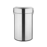 Prullenbak - 70 L - Zilver - Staal - Bolero HT461 €108.50 Afvalbakken