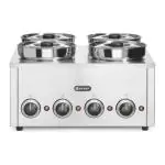 Thermosysteem 4 - H 30.5 x B 50.5 x D 53.5 CM - RVS - Hendi H201466 €575.00 Bain marie tafelmodel