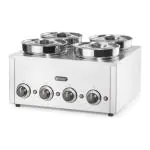 Thermosysteem 4 - H 30.5 x B 50.5 x D 53.5 CM - RVS - Hendi H201466 €575.00 Bain marie tafelmodel
