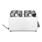Thermosysteem 4 - H 30.5 x B 50.5 x D 53.5 CM - RVS - Hendi H201466 €575.00 Bain marie tafelmodel