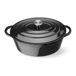 Braadpan - Met Deksel - Geëmailleerd Gietijzer - 6.88 L - Ø 27.5 CM - Zwart - Hendi H626863 €99.50 Braadpan