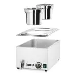 Bain Marie - Met Aftapkraan - 2 Potten - 230V - RVS - Hendi H201473 €195.00 Bain marie's