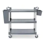Serveerwagen - 3-Niveaus - Polypropyleen - Grijs - Hendi H816264 €74.38 Serveerwagens