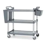 Serveerwagen - 3-Niveaus - Polypropyleen - Grijs - Hendi H816264 €74.38 Serveerwagens