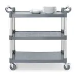 Serveerwagen - 3-Niveaus - Polypropyleen - Grijs - Hendi H816264 €74.38 Serveerwagens