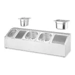 GN Bak Houder - 3x 1/6 GN + 2x 1/9 GN - RVS - Hendi H820049 €79.50 Gastronorm bakken