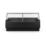Koeltoonbank Vigo - Gebogen Ruit - B 300 CM - 230V - Zwart - Tecnodom VIGO90N300VVC9005 €2,999.00 Koeltoonbanken