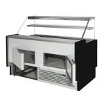 Koeltoonbank Vigo - Gebogen Ruit - B 300 CM - 230V - Zwart - Tecnodom VIGO90N300VVC9005 €2,999.00 Koeltoonbanken