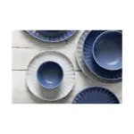Kom - 12 stuks - Blauw - Porselein - Ø 10.5 x H 5.5 CM - Olympia FU204 €79.99 Kommen