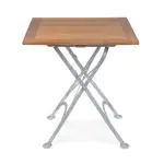 Terrastafel - Hout - Gietijzer - H 76.5 x B 80 x D 80 CM - G-Line 39821 €189.95 Terrastafel