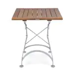 Terrastafel - Hout - Gietijzer - H 76.5 x B 80 x D 80 CM - G-Line 39821 €189.95 Terrastafel