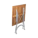 Terrastafel - Hout - Gietijzer - H 76.5 x B 80 x D 80 CM - G-Line 39821 €189.95 Terrastafel