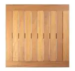 Terrastafel - Hout - Gietijzer - H 76.5 x B 80 x D 80 CM - G-Line 39821 €189.95 Terrastafel