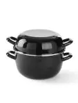 Mosselpan - Geëmailleerd - Ø 18 CM - G-Line HW-58832 €5.99 Mosselpannen