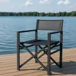 Terrasstoel Max - Inklapbaar - Armleuning - Zwart - G-Line HW-44383 €64.95 Terrasstoelen