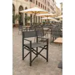 Terrasstoel Max - Inklapbaar - Armleuning - Antraciet - G-Line HW-44381 €64.95 Terrasstoelen