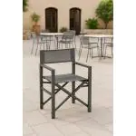 Terrasstoel Max - Inklapbaar - Armleuning - Antraciet - G-Line HW-44381 €64.95 Terrasstoelen