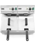 Horeca Friteuse - Mastercook - 2 x 8 Liter - Hendi - 207307 207307 €352.44 Friteuses 230 volt