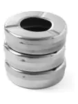 Asbak met deksel - 3 stuks - Ø 9 cm - Set van 3 - RVS - Hendi - 440490 440490 €8.95 Asbakken