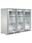 Koelkast - 285 Liter - 3-Deurs - Glazen Deur - Geforceerd - Zilver - Husky C3AF-HS-STEEL €1,738.80 Koelkasten met glazen deur
