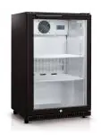 Koelkast - 112 Liter - 1-Deurs - Glazen Deur - Geforceerd - Zwart - Husky C1-865-BK-NL-HU €404.00 Koelkasten met glazen deur