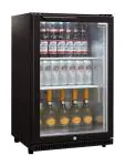 Koelkast - 112 Liter - 1-Deurs - Glazen Deur - Geforceerd - Zwart - Husky C1-865-BK-NL-HU €404.00 Koelkasten met glazen deur