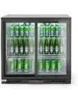 Barkoelkast - 158 Liter - 2-Deurs - Glazen Deur - Geventileerd - Zilver - Arktic 233917 €545.68 Koelkasten met glazen deur