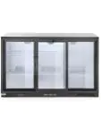 Koelkast - 254 Liter - 3-Deurs - Glazen Deur - Geventileerd - Zilver - Hendi 235836 €808.26 Koelkasten met glazen deur