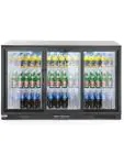 Koelkast - 254 Liter - 3-Deurs - Glazen Deur - Geventileerd - Zilver - Hendi 235836 €808.26 Koelkasten met glazen deur