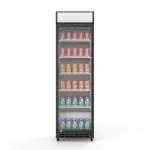 Koelkast - 390 Liter - 1-Deurs - Glazen Deur - Geventileerd - Zwart - G-Line HW-139620 €539.00 Koelkasten met glazen deur