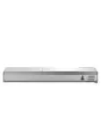 Gekoelde Opzetvitrine - 9 x 1/3 GN - RVS Opzet - 230V - B 200 CM - G-Line 26304 €409.00 Vitrine met rvs deksel