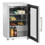 Koelkast - 63 Liter - 1-Deurs - Glazen Deur - Statisch - RVS - Bartscher B700851 €519.00 Koelkasten met glazen deur