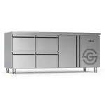 Koelwerkbank - 1-Deurs - 4 Lades - RVS - 230V - H 85 x B 179.2 x D 70 CM - G-Line GL-167738 €2,099.00 Koelwerkbanken