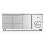 Koelwerkbank - 1-Deurs - 4 Lades - RVS - 230V - H 85 x B 179.2 x D 70 CM - G-Line GL-167738 €2,099.00 Koelwerkbanken