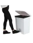 Afvalemmer - 65 Liter - Wit - H 67 x 49.5 x 40 CM - Polypropyleen - Jantex - DC711 DC711 €72.79 Afvalbakken