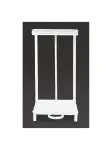 Vuilniszakhouder - H 88 x 43 x 33 CM - Staal - Jantex - L548 L548 €52.66 Afvalbakken