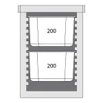 Thermobox Frontloader - 1/1 GN - 92 Liter - Zwart - Polypropyleen - G-Line 84907 €139.95 Thermobox