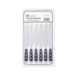 Tafelmes - 6 Stuks - Zwart Heft - RVS - L 21.4 CM - G-Line HW-139345 €13.95 Tafelmessen