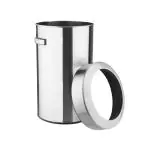 Prullenbak - 70 L - Zilver - Staal - Bolero HT460 €119.99 Afvalbakken