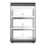Warmhoudvitrine - 3 Niveaus - 230V - 500W - Zwart - Hendi H273760 €398.50 Warmhoudvitrine