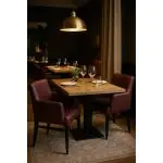 Stoel Andalusia - Armleuning - Donkerbruin - G-Line HW-019061 €84.95 Lederen stoelen