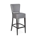 Barkruk Napels - Met Rugleuning - Grijs - Kunstleer - G-Line HW-019093 €79.95 Horeca barkrukken