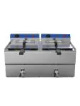Friteuse - Elektrisch - Tafelmodel - Aftapkraan - 16 Liter - 2 x 230V - G-Line HW-058148 €299.00 Friteuses 230 volt