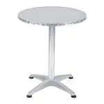 Terrastafel - Inklapbaar - Zilver - Aluminium - Ø 60 CM - G-Line HW-31882 €45.95 Horeca tafels