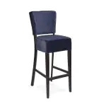 Barkruk Napels - Met Rugleuning - Donkerblauw - Velvet - G-Line HW-58236 €79.95 Horeca barkrukken
