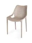 Terrasstoel Bea - Stapelbaar - Taupe - Kunststof - G-Line HW-61233 €39.95 Terrasstoelen