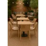 Terrasstoel Bea - Stapelbaar - Taupe - Kunststof - G-Line HW-61233 €39.95 Terrasstoelen