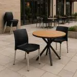 Terrasstoel Sita - Stapelbaar - Zwart - G-Line HW-61248 €27.95 Terrasstoelen