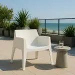 Terrasstoel Rosa - Stapelbaar - Wit - G-Line HW-61267 €39.95 Terrasstoelen