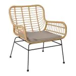Terras Loungestoel Janeiro - Naturel - Rattan - G-Line HW-60964 €69.95 Terrasstoelen